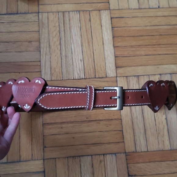 Moschino Jeans Accessories - Moschino Jeans Heart Belt